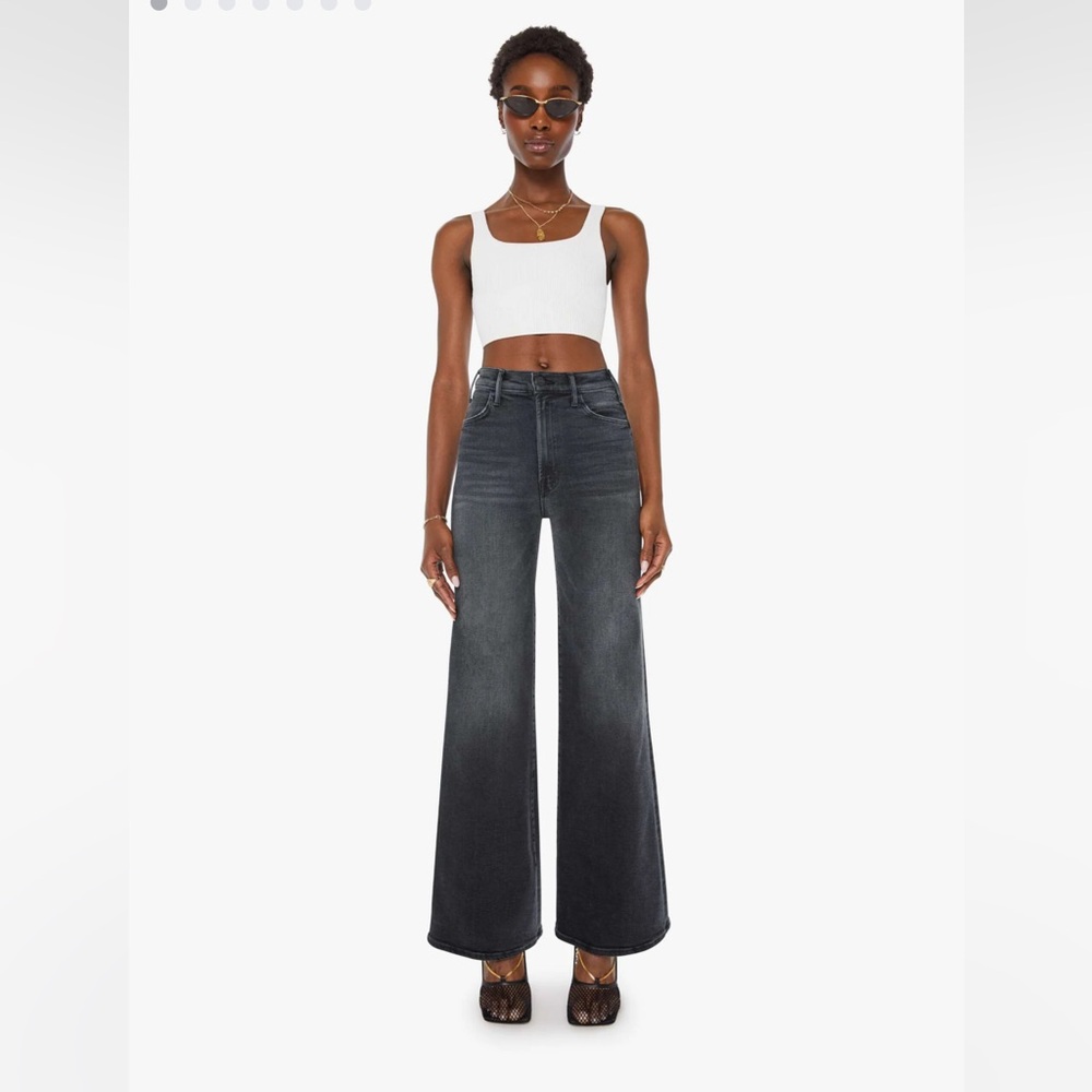 Mother Denim Lil Hustler Roller Sneak Wash:  Not Today Satan